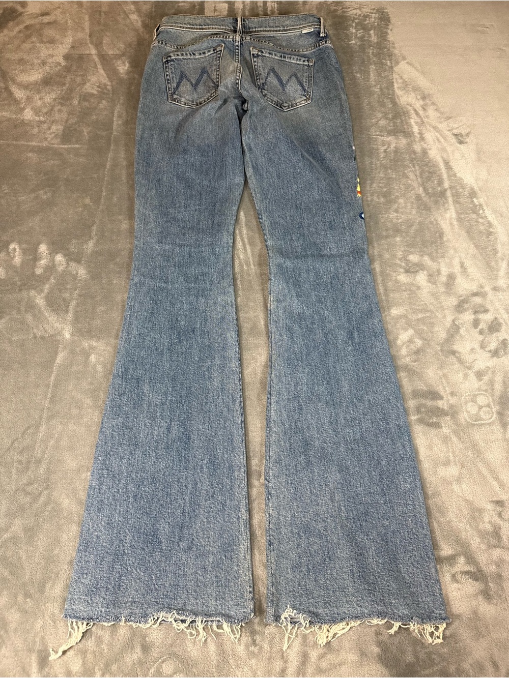 Mother Women’s Floral Embroidered Flared Jeans Made In USA Size 29 - Picture 5 of 12